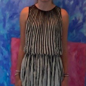 Off-White and Black Dress, Geisha Designs size 8